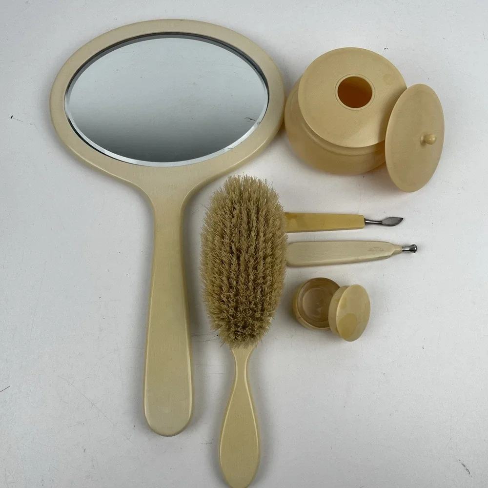 La France Ivory Pyralin Vanity Set 1930s – 9pc